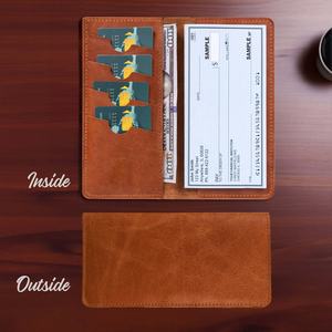 Funda de Cuero Personalizada para Chequera, Tarjetero Delgado para Hombre, Cartera de Cuero Italiano para Mujer, Regalo-LCR-0006 - Product Image 4