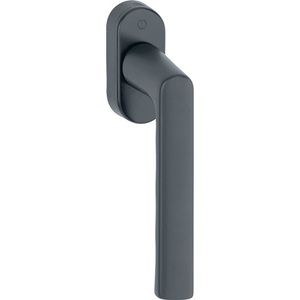 HOPPE Standard Window Handle Hamburg 0700L/U26 32-42mm Aluminium F9714M <b>Black</b> Matt Finish Metal <b>Frames</b> - Product Image 1