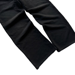 Pantalones de mujer de alta calidad de tela de algodón de pierna ancha de doble cintura - Product Image 3