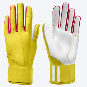 Precio al por mayor Cómodo Original de cuero de vaca Guante de entrenamiento de softbol Puño largo Transpirable Guantes de bateo de béisbol - Product Image 4