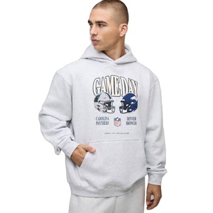 Sudadera con Capucha de Invierno para Hombre, Personalizada ODM, de Forro Polar Grueso, Cuello Redondo, 100% Algodón, Teñido Liso, Impresión Personalizada - Product Image 1