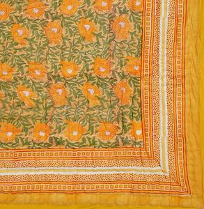 High Quality Organic Cotton Comforter Handmade <b>Block</b> <b>Print</b> Winter Blanket Coverlet Soft Quilt Bedding for Home Use for Hotels - Product Image 4