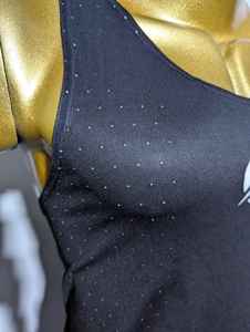 Crop top personnalisé avec logo, doux, pour la course à pied, le fitness, le sport, jacquard, ajouré, débardeur court, col rond, ample, pour le yoga, la salle de sport - Product Image 2