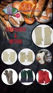 Guantes FORGE Terry de 5 dedos con forro polar, puños y tuberías resistentes al calor hasta 350 grados para panaderías industriales - Product Image 4