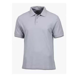 เสื้อโปโลผู้ชายเสื้อคอตตอนระบายอากาศแขนสั้นเสื้อสีพื้นเข้ารูปปกติชุดกีฬาลำลองใส่ทำงาน - Product Image 2