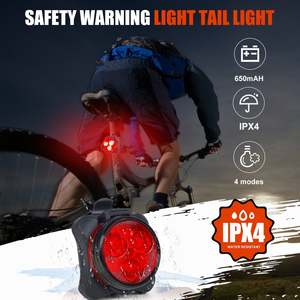 Lampes de sécurité polyvalentes rechargeables par USB, étanches IPX4, à commande tactile 4 modes, pour la course nocturne et les chaussures - Product Image 4