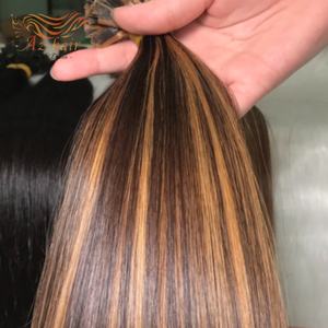 100% extensiones de cabello humano doble dibujado puro crudo Virgen sin procesar cabello crudo punta plana Remy vietnamita - Product Image 5