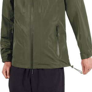 Prix de gros Vestes coupe-vent d'extérieur décontractées de haute qualité personnalisées Veste coupe-vent imperméable de haute qualité pour hommes - Product Image 4