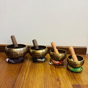 ชามร้องเพลงทองสัมฤทธิ์หิมาลายันงานฝีมือโลหะสำหรับการบำบัดจักระและการบำบัดด้วยเสียง - Product Image 3