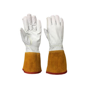 Gants de travail robustes en cuir de vachette Gants de mécanicien d'impact Gants de travail de construction de moto imperméables - Product Image 3