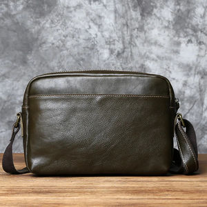 Haute qualité rétro Vintage hommes sac à bandoulière en gros LMB-0116 Portable affaires décontracté sac à bandoulière - Product Image 2