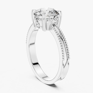 Bague de fiançailles en diamant de laboratoire élégante la plus vendue pour un mariage ou un anniversaire, disponible pour la vente en gros - Product Image 5