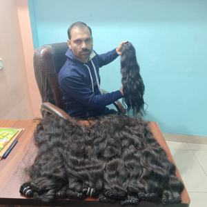 Extensions de cheveux humains Remy indiennes, double trame, dentelle HD, matière première vierge, cheveux péruviens naturels, lisses, qualité supérieure - Product Image 3