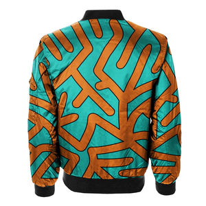 Blouson bombardier à sublimation pour hommes conception avec logo personnalisé blouson bombardier extérieur décontracté en polyester avec fermeture éclair pour hommes - Product Image 2