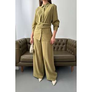 Conjunto de Dos Piezas en Verde Oliva para Mujer, Oferta al por Mayor - Product Image 2