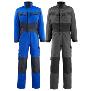 Overol de Trabajo de Algodón de Sarga de Alta Visibilidad para Hombre, Traje de Trabajo Personalizado con Rayas Reflectantes de Alta Visibilidad, Uniforme de Seguridad - Product Image 1