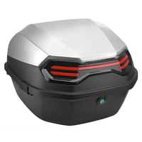 Boîte supérieure de coffre arrière universelle étanche pour motos nouvelle boîte de rangement ABS et de queue de bagage