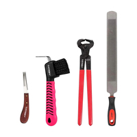 Kit d'outils de maréchal-ferrant toilettage soins des animaux vétérinaire pince à sabot pince à râper marteau couteau brosse à sabot, lime fer à cheval