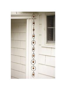 Cadena de lluvia de metal hecha a mano para diseño exterior del hogar con atractivo estético Vintage para accesorios de jardín de lujo - Product Image 2