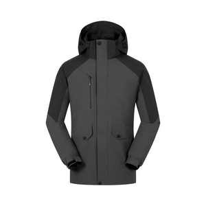 Veste polaire à capuche pour homme 6 poches zippées Manteau d'hiver chaud pour homme Veste tactique verte - Product Image 2