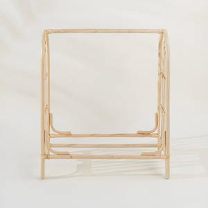 Support de cintre en rotin pour vêtements d'enfants cintre de vêtements de bébé respectueux de l'environnement supports sur pied accessoires pour la maison - Product Image 2