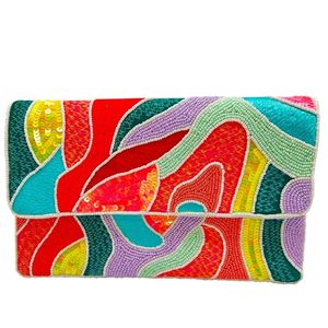 กระเป๋าปักลายไม่ซ้ำใครสไตล์โบฮีเมียนกระเป๋าถือแบบคลัตช์มือกระเป๋าซับในดีไซน์แฟนซีขายส่ง - Product Image 6