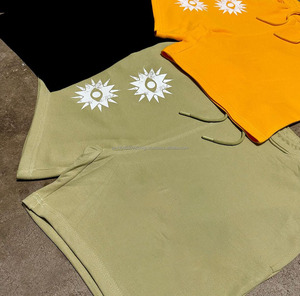 Pantalones cortos informales personalizados 100% de algodón para hombre, pantalones cortos de secado rápido de cintura media para Fitness, deportes, correr, entrenamiento, pantalones cortos de playa de verano - Product Image 2