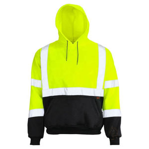 Vêtements de travail de sécurité sweat à capuche de sécurité réfléchissant haute visibilité pour hommes veste de travail de sécurité plus chaude capuche de sécurité respirante - Product Image 5