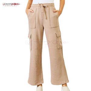กางเกงวอร์มทรงบานสำหรับผู้หญิง ผ้าแคนวาสระบายอากาศ คุณภาพสูง เหมาะสำหรับฤดูใบไม้ผลิ ทรงเข้ารูปสไตล์คนเมือง วัสดุสวมใส่สบาย สไตล์ลำลอง - Product Image 1