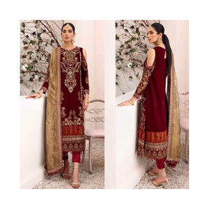 Robes de pelouse pakistanaises Salwar Kameez femmes Shalwar kameez robe pakistanaise Inde et Pakistan - Product Image 5