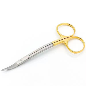 Ciseaux Lagrange 5.5 pouces carbure de tungstène double courbe ciseaux à gomme dentaire CE ISO Instruments approuvés - Product Image 1