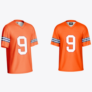 Maillot de football américain de qualité supérieure, unisexe, toutes saisons, respirant, évacuant l'humidité, séchage rapide, antibactérien, grande taille, court - Product Image 3