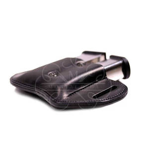 Porte-chargeur double tactique personnalisable en cuir de vache véritable, résistant et sécurisé, OEM/ODM, fabriqué au Pakistan - Product Image 4