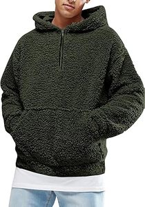 Sudaderas Casuales de Invierno para Hombre, Color Sólido, Corte Regular, 100% Algodón, Forro Polar, Bolsillo, Transpirable, Alta Calidad - Product Image 6