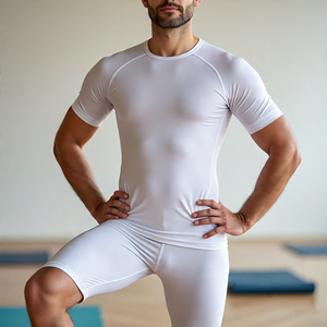 Chemise à manches longues pour hommes Jogging Fitness Wear Compression Shirts Male Base Layer Tight Polyester Shirts Men - Product Image 5