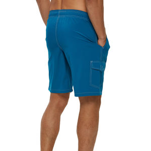 Short de surf pour hommes avec logo personnalisé 100% polyester respirant décontracté taille moyenne extérieur maille tissé motif solide vêtements de sport - Product Image 4