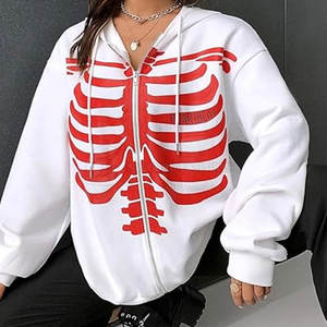 Sudadera con Capucha para Mujer, Tallas Grandes, Diseño Forrado con Pedrería, Color Liso, 100% Algodón, Nueva Colección Directo de Fábrica, Ropa de Invierno para Exteriores - Product Image 6