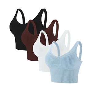 Sujetador de entrenamiento sin costuras | Suave, flexible y duradero | Ideal para yoga, gimnasio y correr | Marca personalizada disponible | Venta al por mayor - Product Image 1