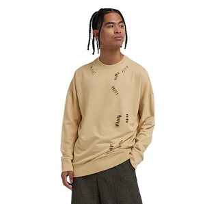 Vente en gros de sweats de haute qualité pour hommes, sweat-shirt à col rond avec logo personnalisé pour hommes et tissu personnalisé 400gsm - Product Image 5