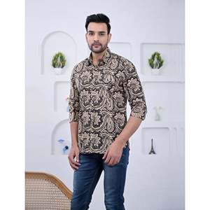 Chemise décontractée pour homme 100% coton, manches longues, tissu popeline tissé, taille 6XL, chemises habillées ODM - Product Image 4