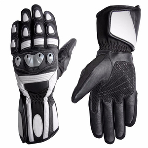 Prix de gros antidérapant de haute qualité Cuir de vachette Service OEM Gants en cuir de moto Moto Cuir véritable - Product Image 1