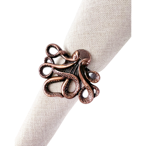 Design moderne, lot de 4 ronds de serviette en métal léopard, porte-serviettes de mariage en bronze écologique pour la décoration de table d'un hôtel et d'un restaurant - Product Image 5