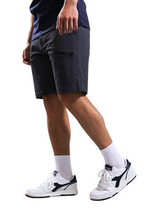 Short de course décontracté en jersey pour hommes avec logo personnalisé taille moyenne anti-rides en toile tricotée fermeture à cordon motif d'impression à chaud - Product Image 3