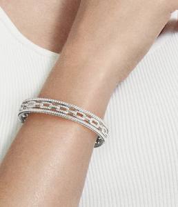 Stax, pulsera de eslabones de cadena de Plata de Ley 925 sólida a la moda para mujer con piedra moissanita de diamante, Material principal de acero inoxidable - Product Image 4