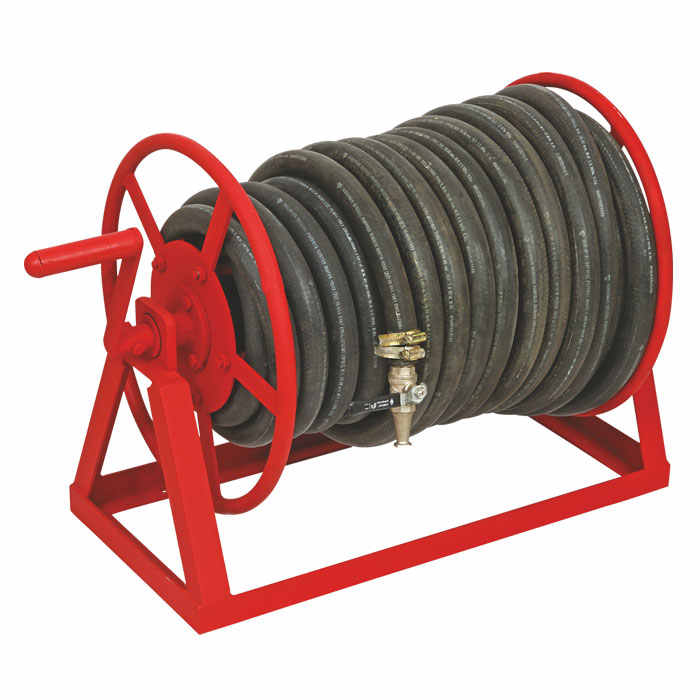 Fire Hose Reel Pipe Holder Fire Hose Firefighting Equipment Fire Hose Reel Designer Metal Planter Pipe for Home Garden Usage