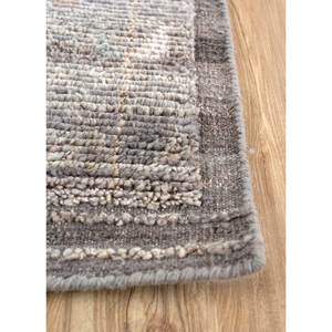 Tapis en laine géométrique bleu Manifest, noué à la main, en laine afghane, 9x12, rectangulaire, pour entrée, patchwork multi-pièces - Product Image 4