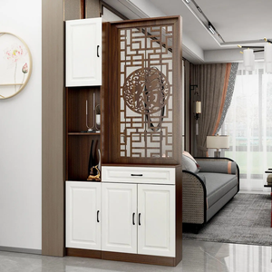 Nouvelle cloison de style chinois pour salon, écran de séparation d'intimité, armoire d'entrée, meuble de rangement pour chaussures, entrée moderne et minimaliste - Product Image 3