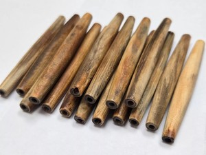 Colección de cuentas de tubo de pelo de cuerno de búfalo natural India tamaños surtidos impermeable hecho a mano Feng Shui diseñadores de joyería con - Product Image 2