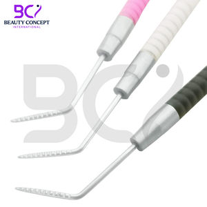 Nouvel arrivage : Outil de séparation des cils en acier inoxydable rose, le plus vendu, forme courbée, 2-en-1 pour lifting et teinture temporaire longue durée - Product Image 5