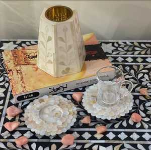 Quemador Bakhoor Popular Medkhan, diseño más nuevo, incrustaciones de madreperla, incrustaciones de hueso, caja de bandeja con incrustaciones de hueso, quemador de incienso Mabkhara 2025 - Product Image 3